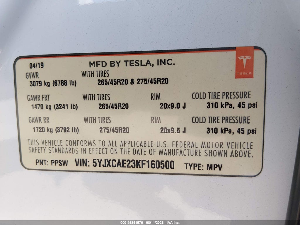 2019 Tesla Model X 100D/75D/Long Range photo 9