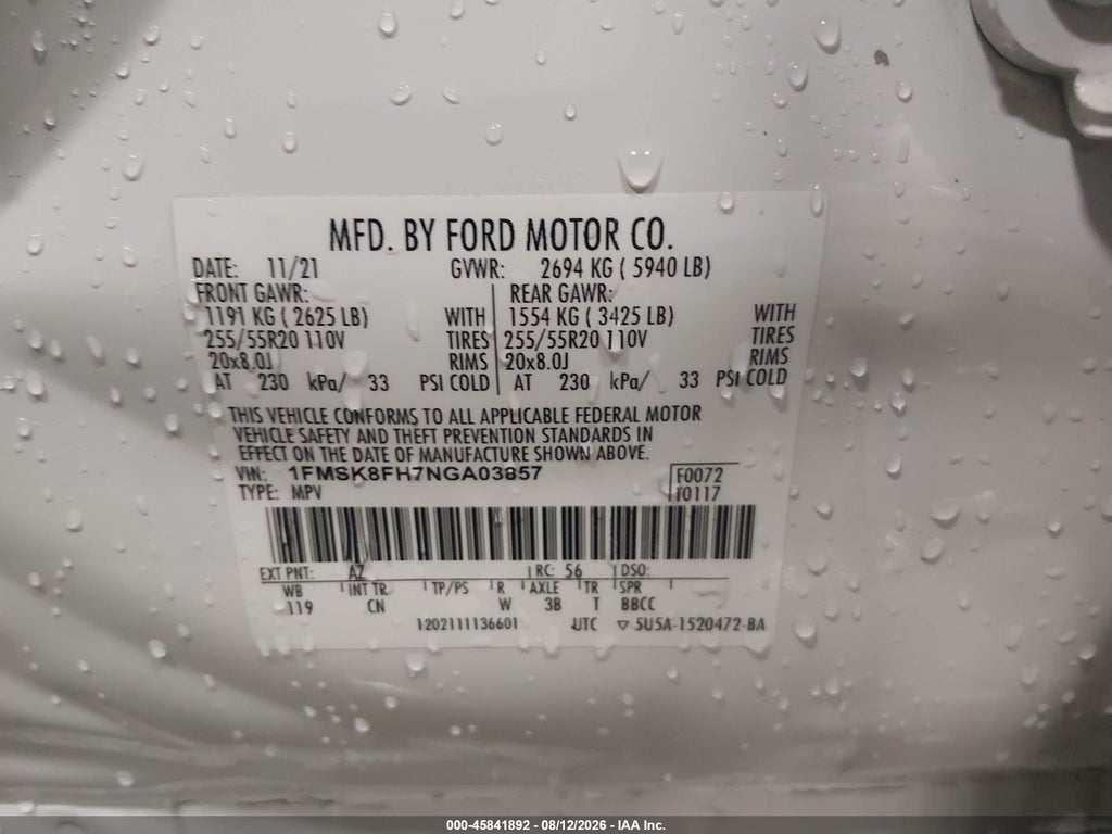 2022 Ford Explorer Limited photo 9