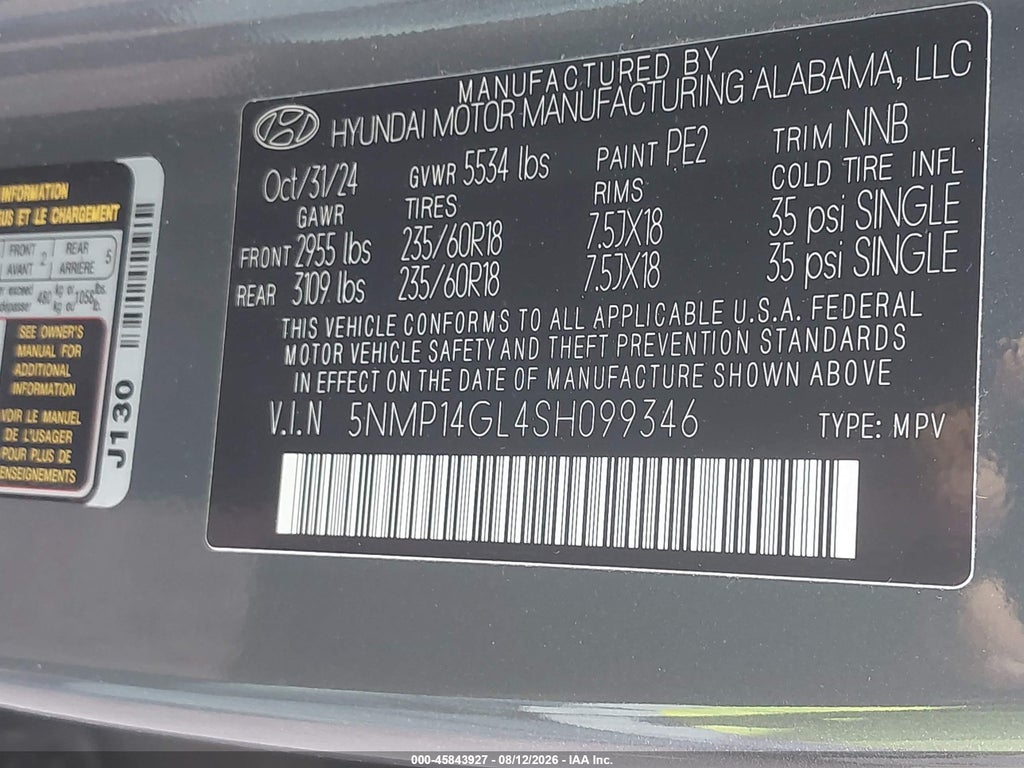 2025 Hyundai Santa FE SE photo 9