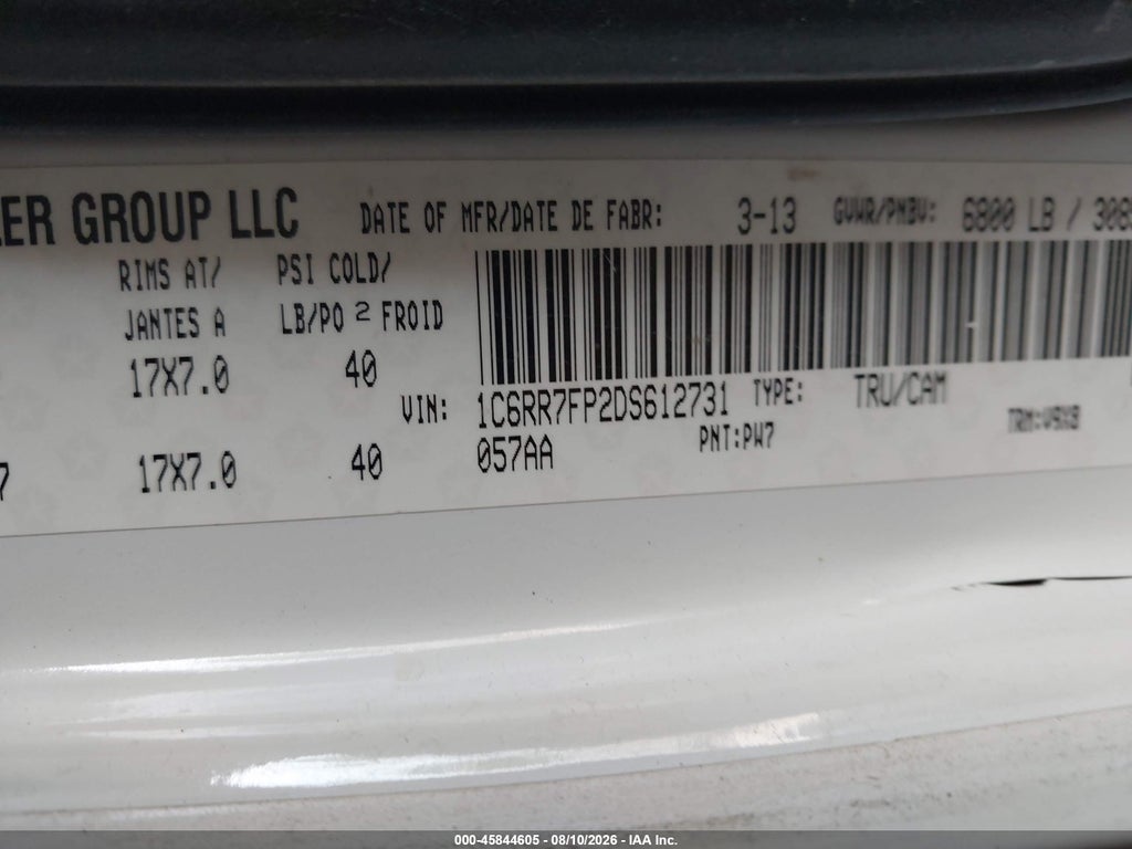 2013 Ram 1500 ST photo 9