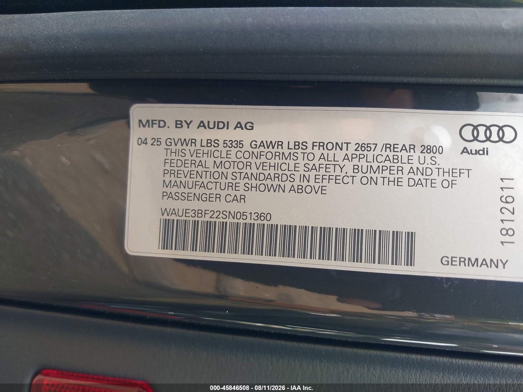 2025 Audi A6 Premium Plus 45 Tfsi Quattro S Tronic photo 9