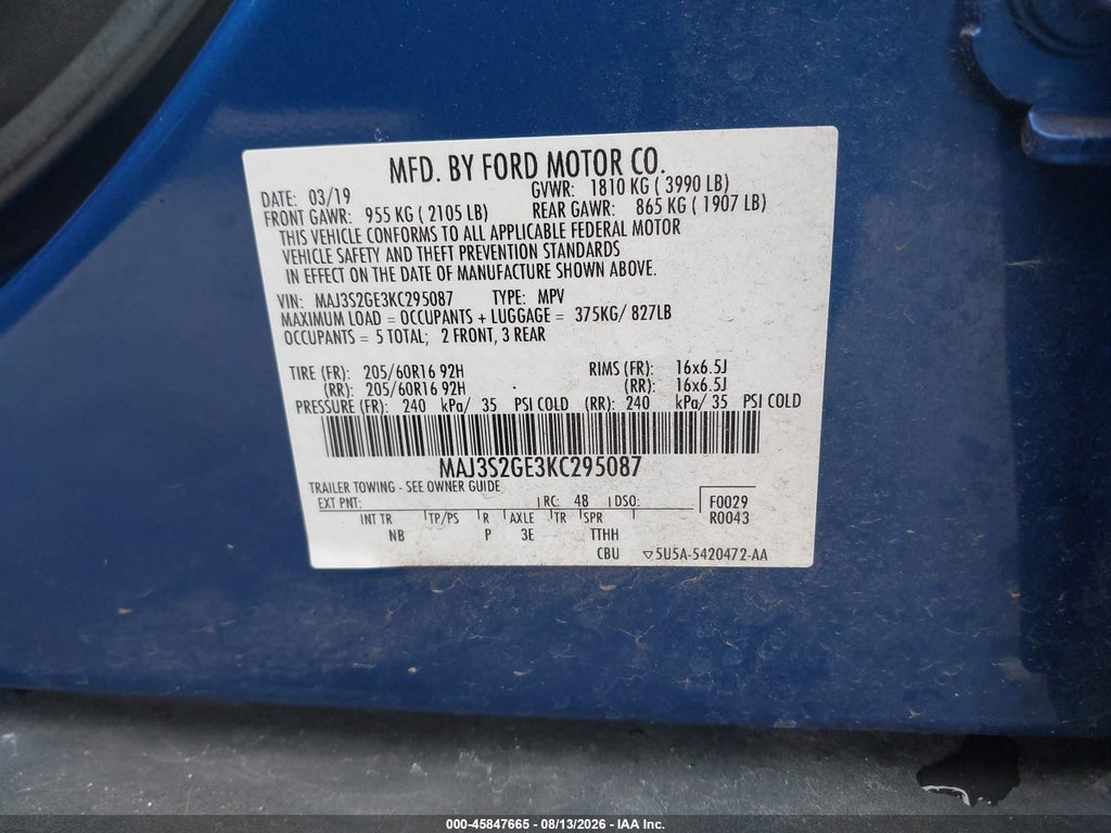 2019 Ford Ecosport SE photo 9