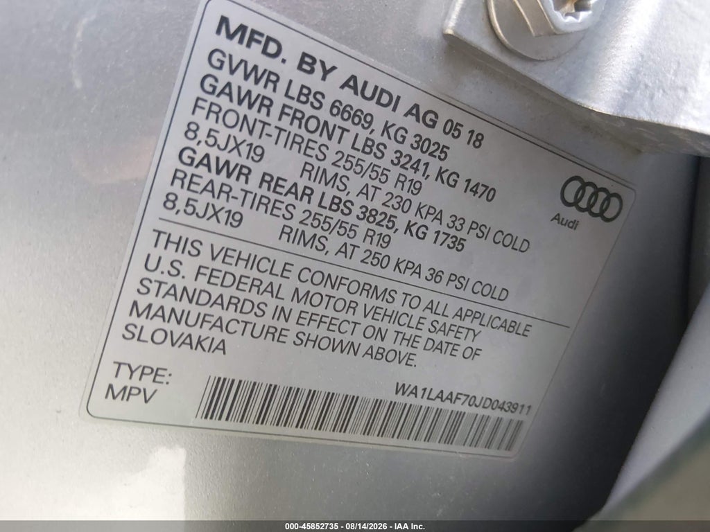 2018 Audi Q7 3.0T Premium photo 9