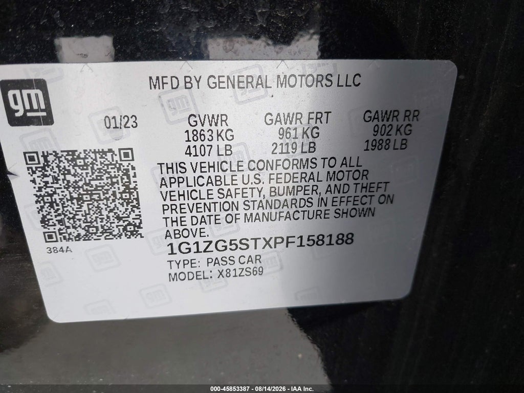 2023 Chevrolet Malibu FWD RS photo 9