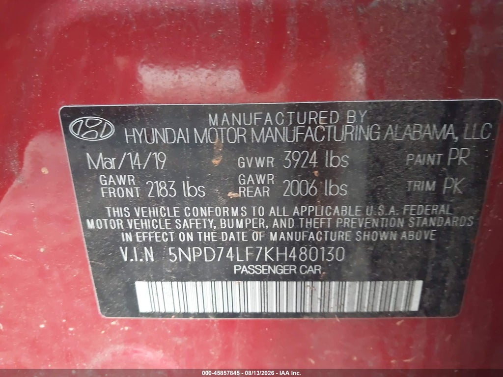 2019 Hyundai Elantra SE photo 9
