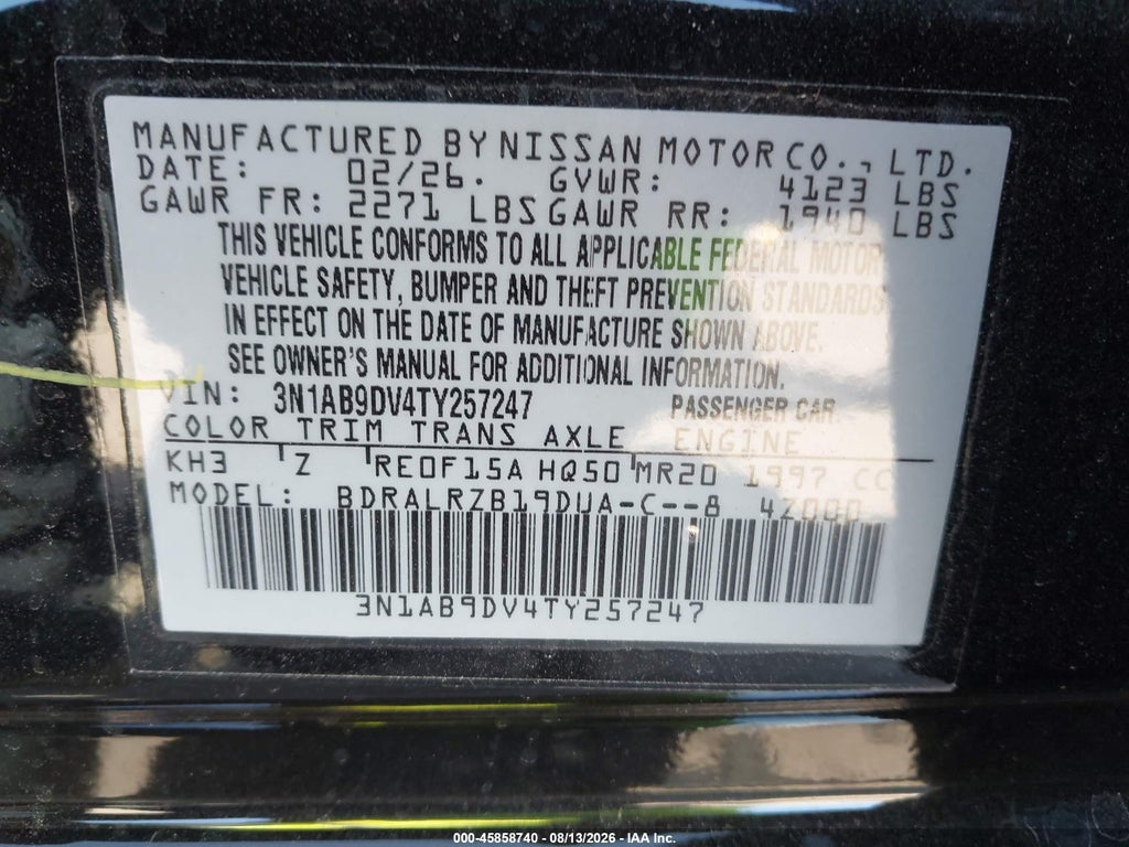 2026 Nissan Sentra SR photo 9