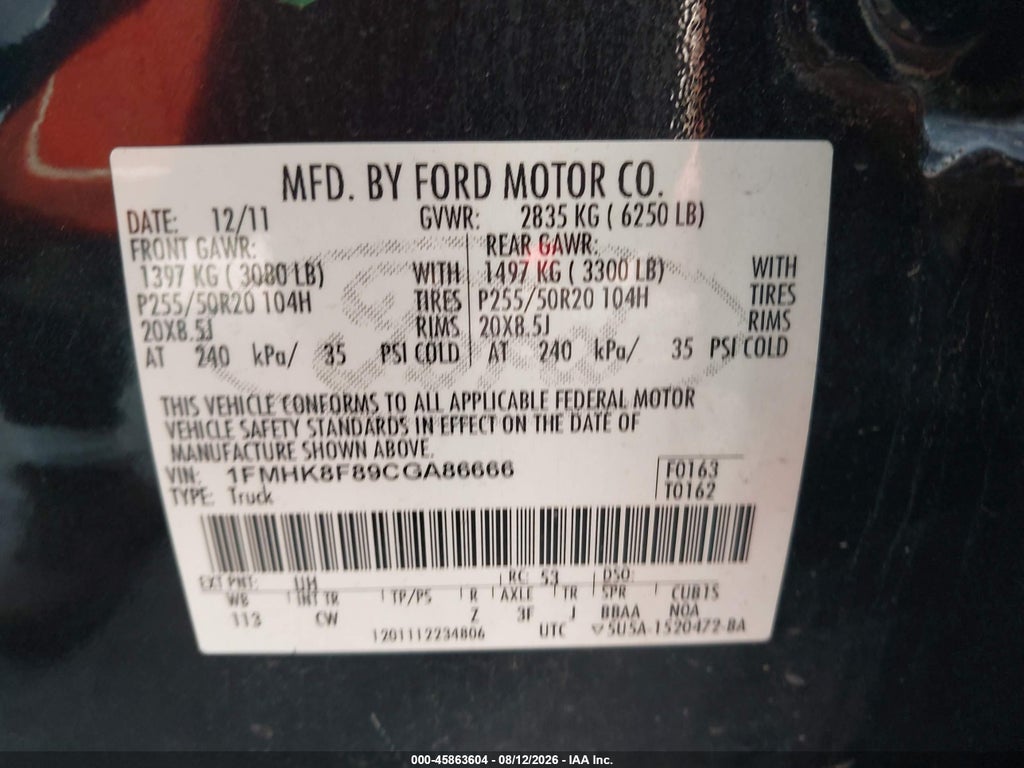 2012 Ford Explorer Limited photo 9