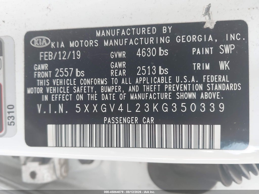 2019 Kia Optima photo 9