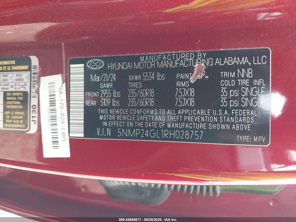 2024 Hyundai Santa FE SEL photo 9