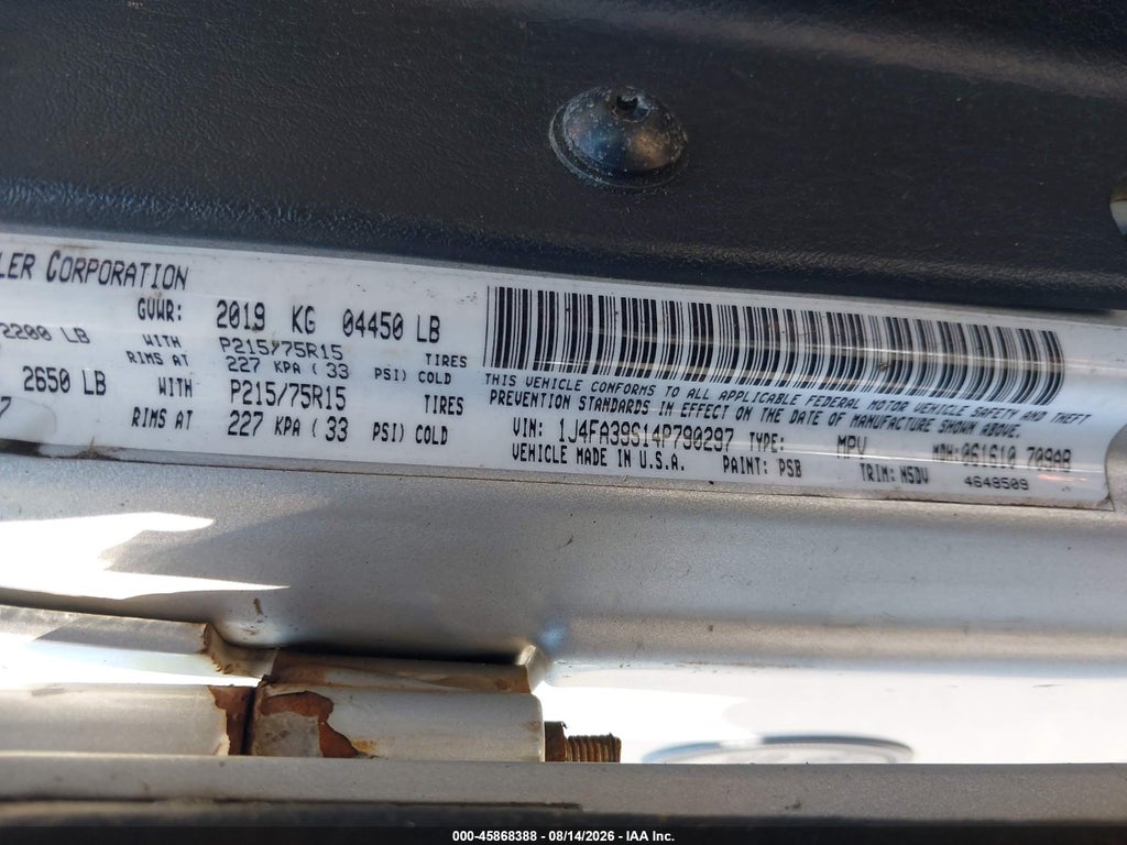 2004 Jeep Wrangler X photo 9