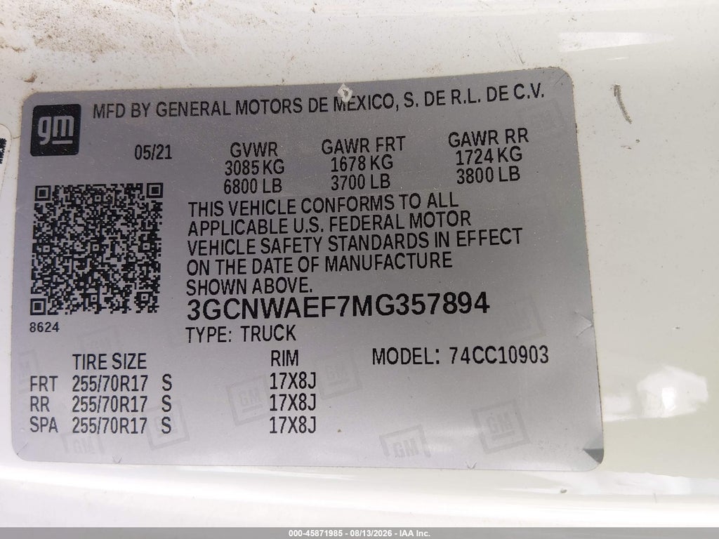2021 Chevrolet Silverado 1500 2WD Long BED WT photo 9