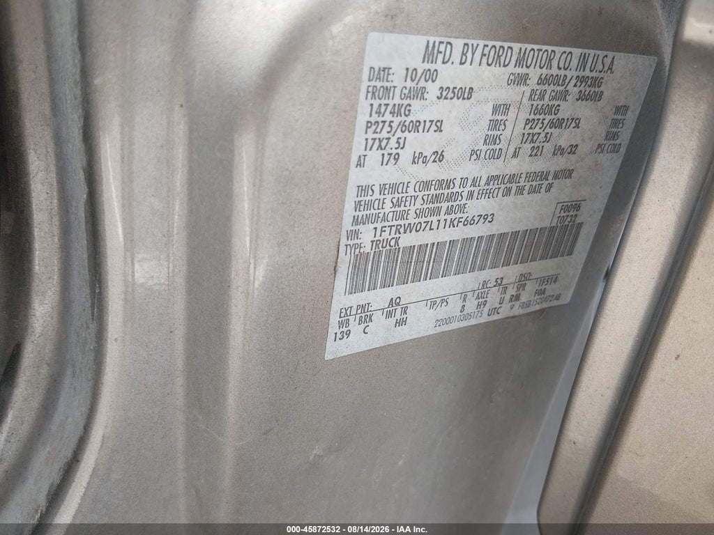 2001 Ford F-150 photo 9