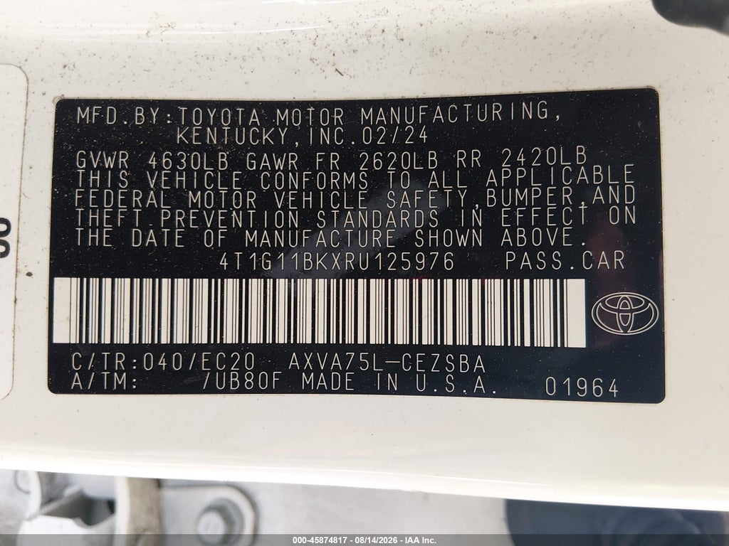 2024 Toyota Camry SE Nightshade photo 9