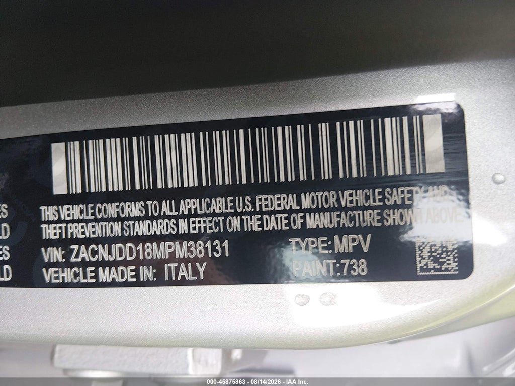 2021 Jeep Renegade Limited 4X4 photo 9