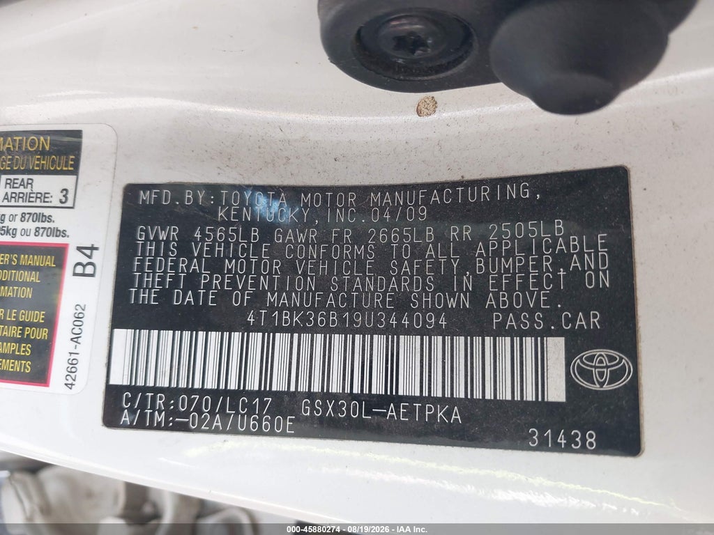 2009 Toyota Avalon Limited photo 9