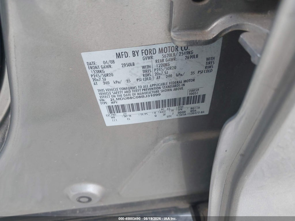 2008 Lincoln MKX photo 9