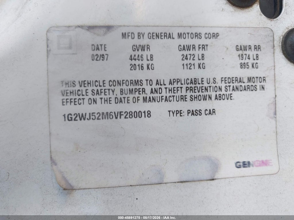 1997 Pontiac Grand Prix SE photo 9
