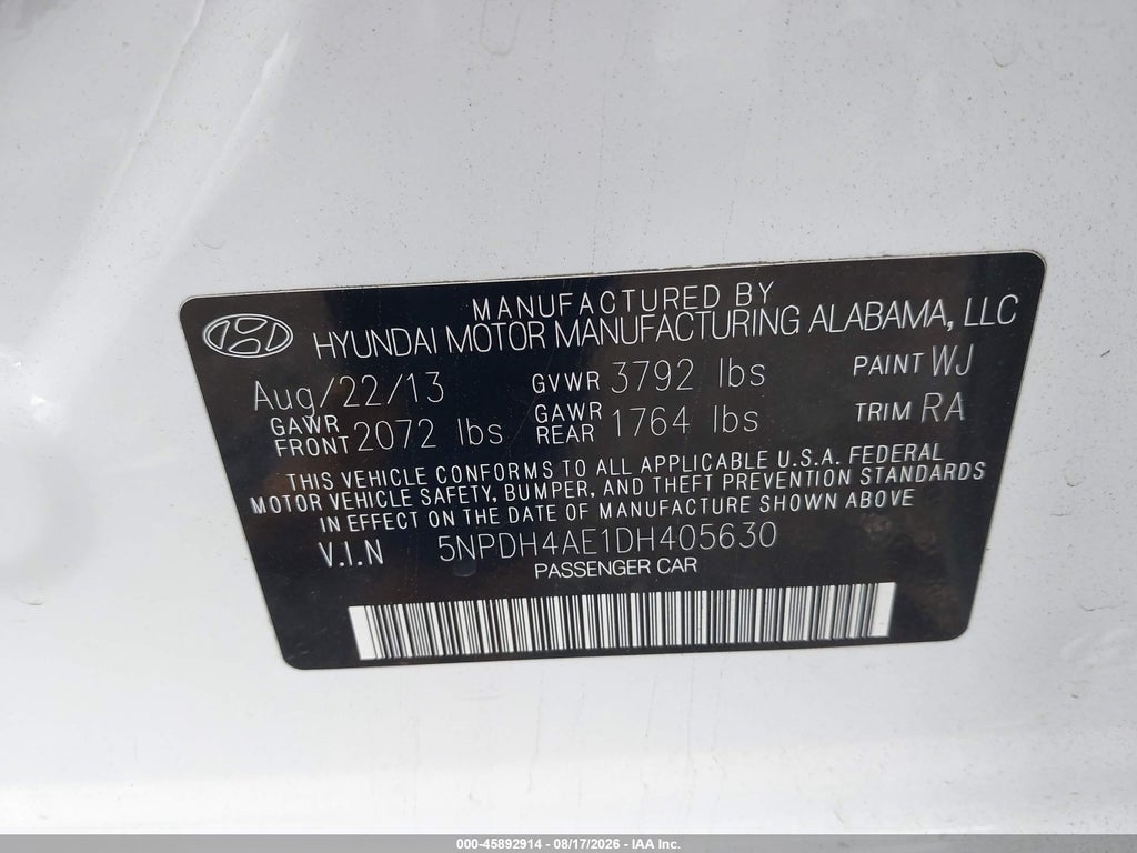2013 Hyundai Elantra GLS photo 9