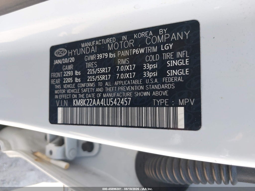 2020 Hyundai Kona SEL photo 9