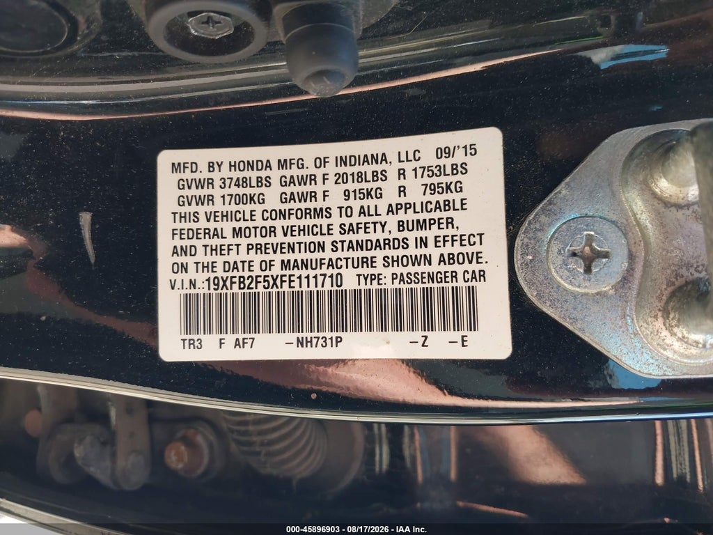 2015 Honda Civic LX photo 9