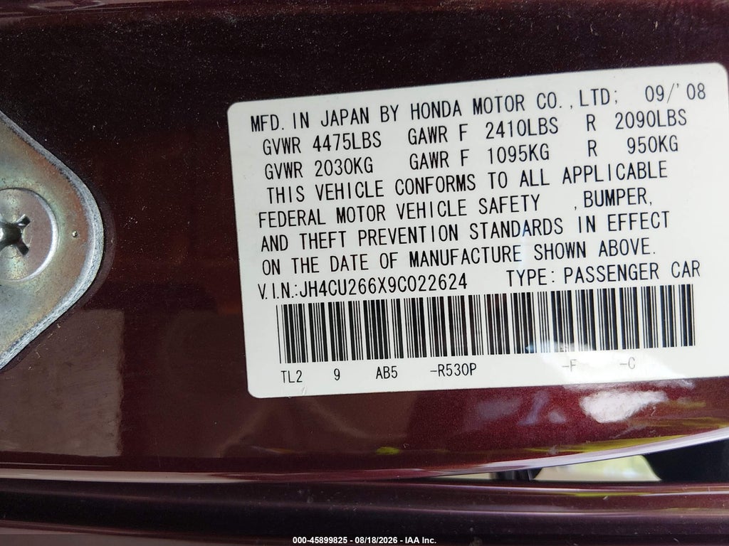 2009 Acura TSX photo 9
