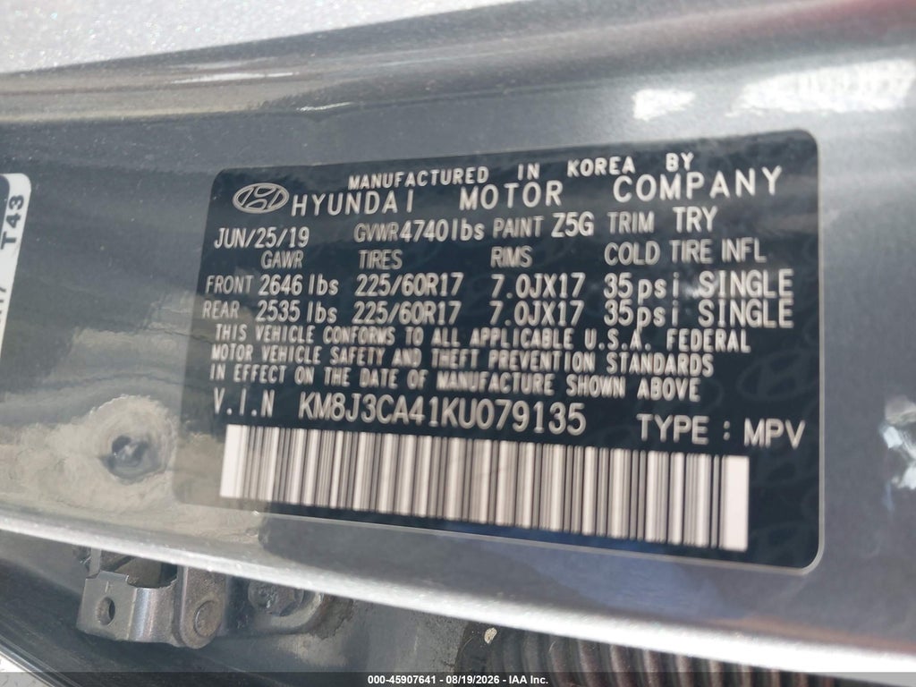 2019 Hyundai Tucson Value photo 9