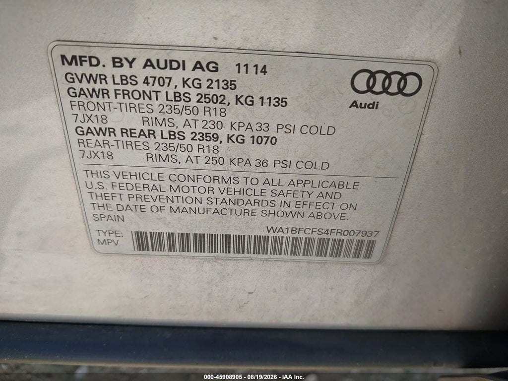 2015 Audi Q3 2.0T Premium Plus photo 9