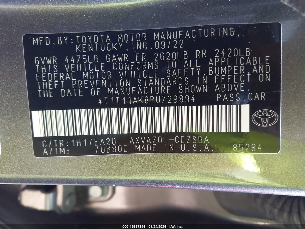 2023 Toyota Camry SE photo 9
