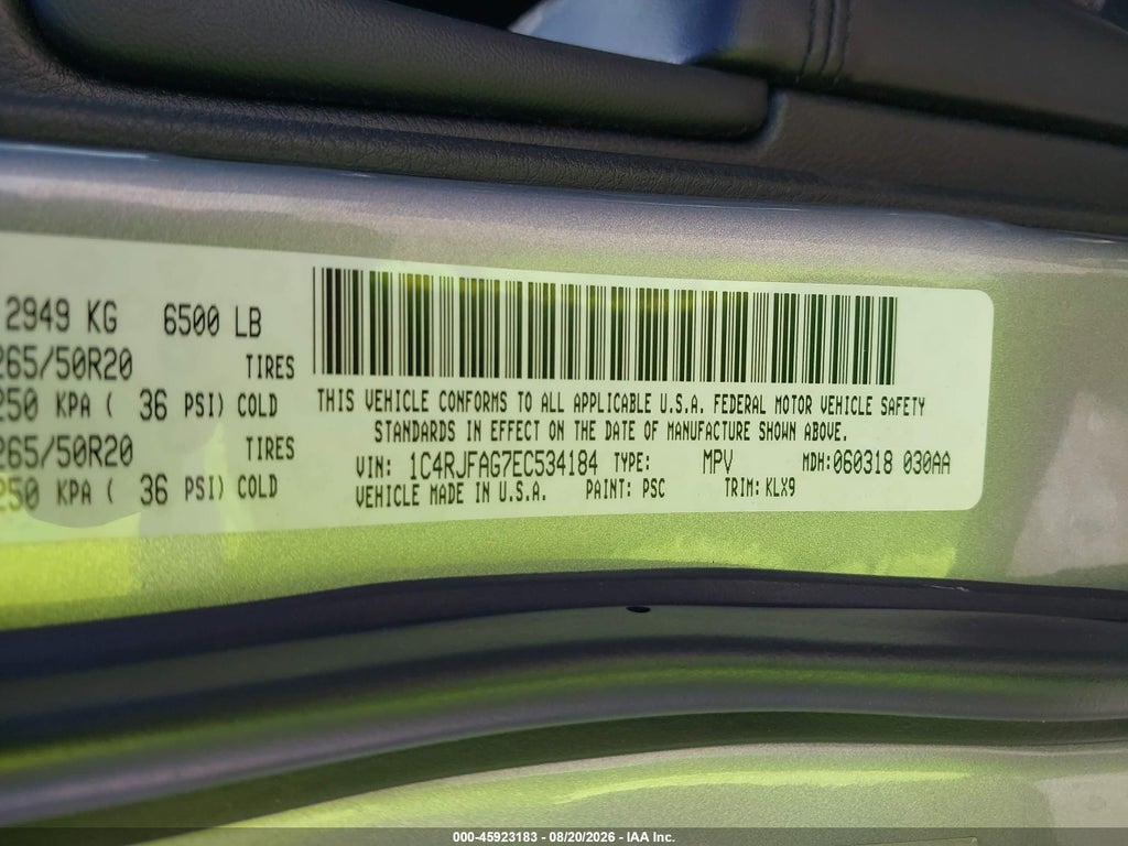 2014 Jeep Grand Cherokee Altitude photo 9