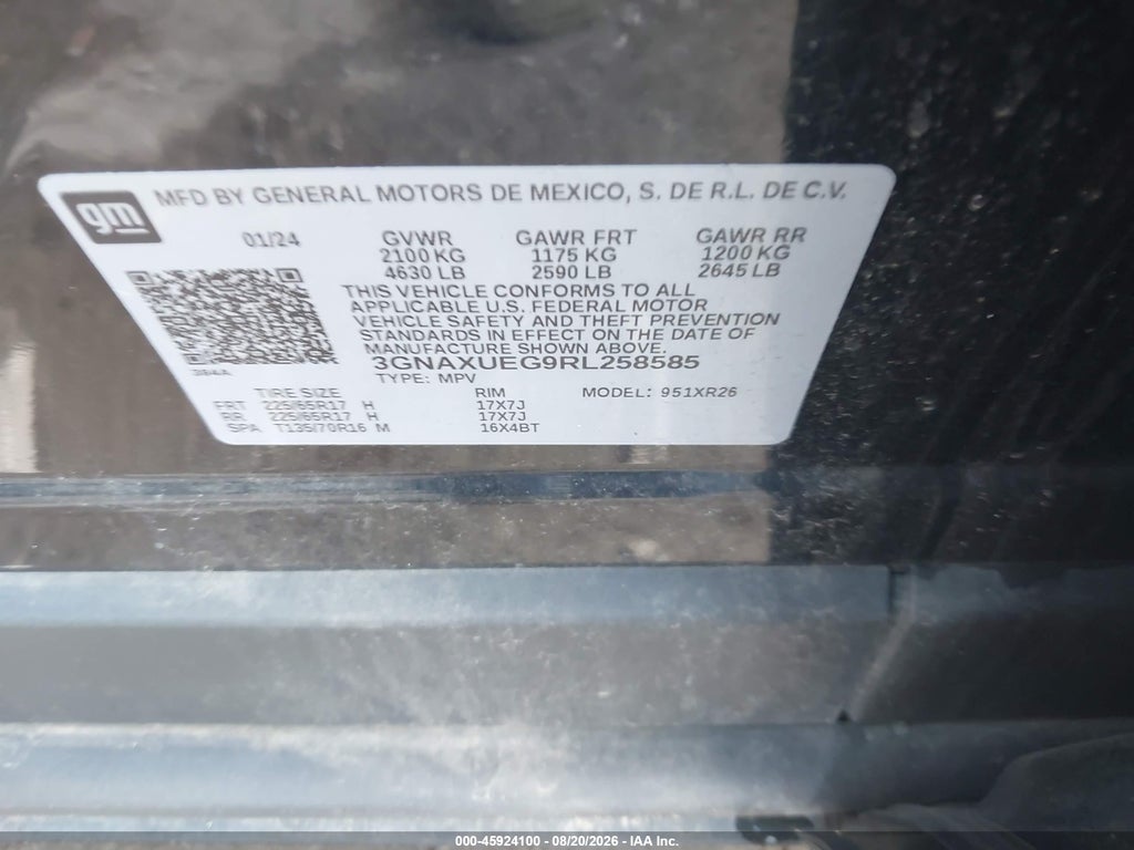 2024 Chevrolet Equinox AWD LT photo 9