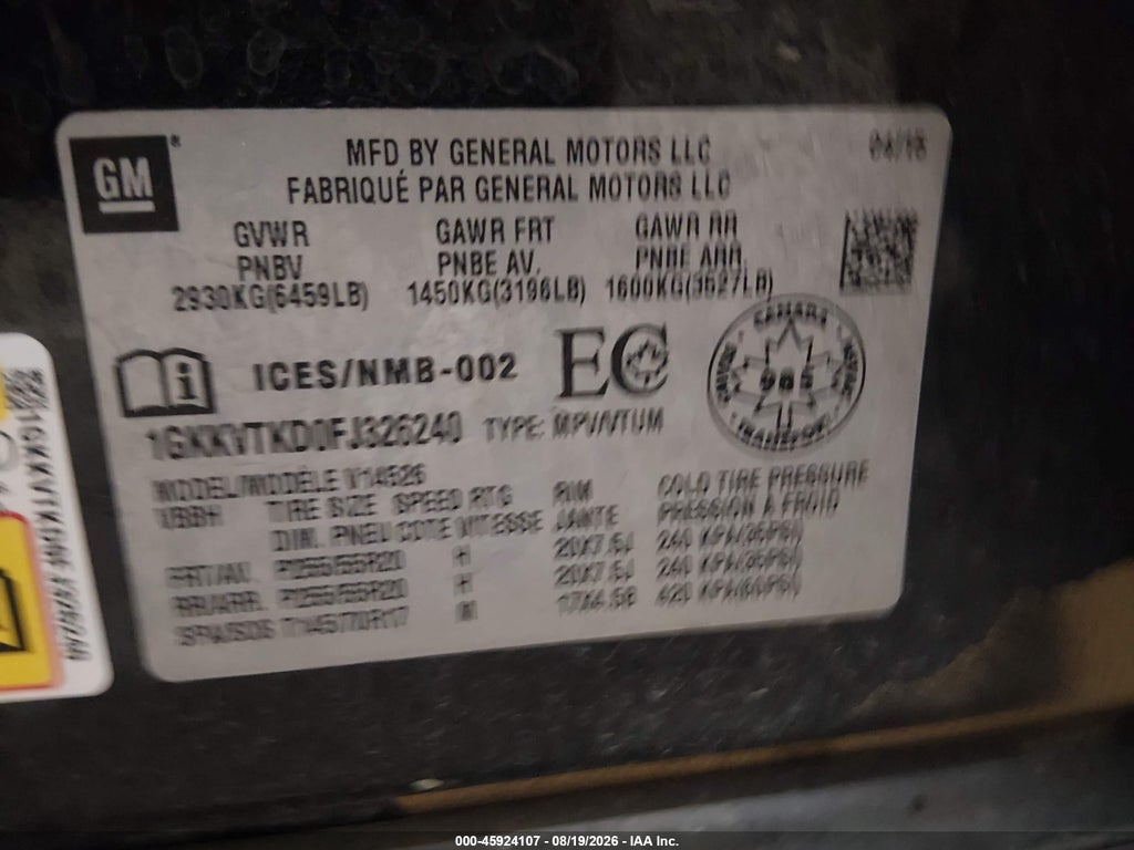 2015 GMC Acadia Denali photo 9