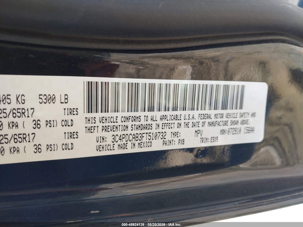 2015 Dodge Journey American Value PKG photo 9