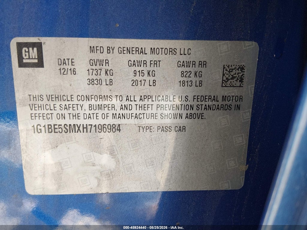 2017 Chevrolet Cruze LT Auto photo 9