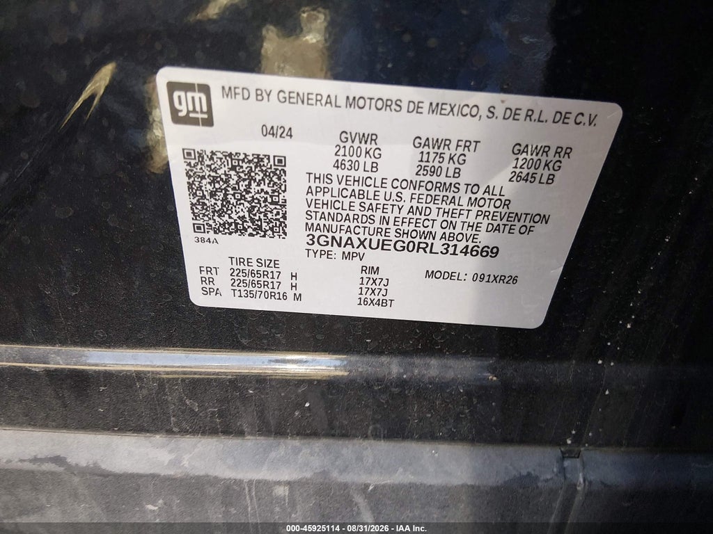 2024 Chevrolet Equinox AWD LT photo 9