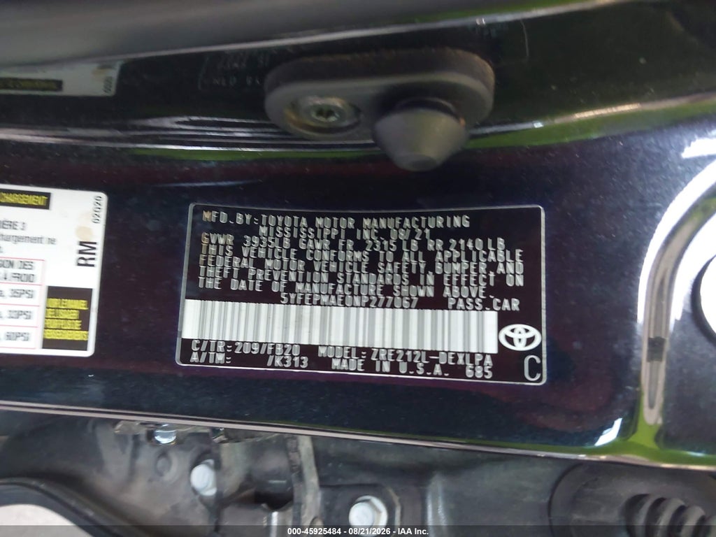 2022 Toyota Corolla LE photo 9