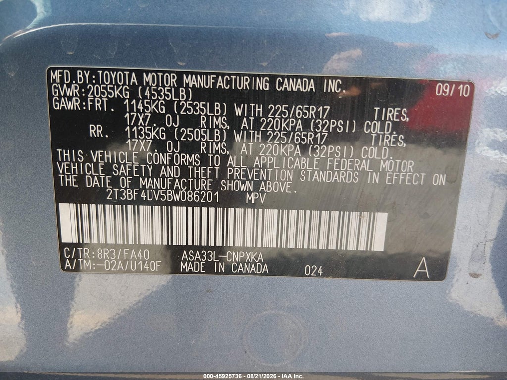 2011 Toyota RAV4 photo 9