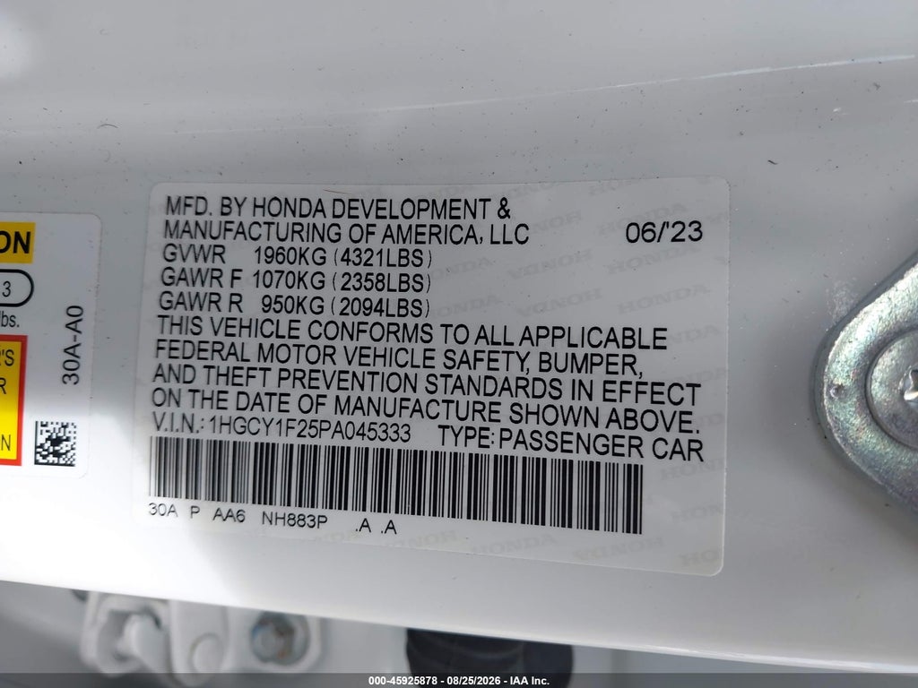 2023 Honda Accord LX photo 9