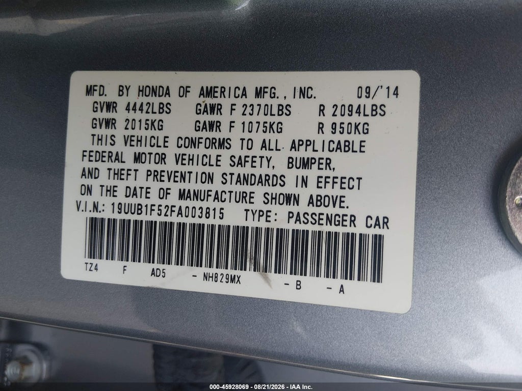 2015 Acura TLX Tech photo 9