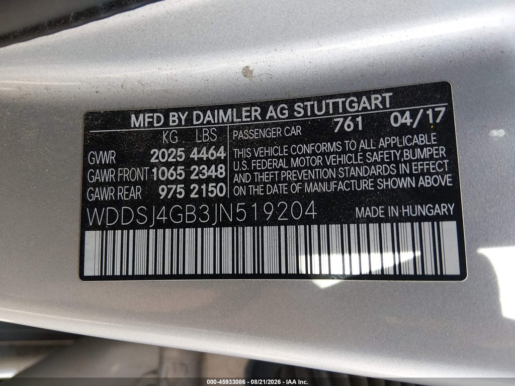 2018 Mercedes-Benz CLA 250 4MATIC photo 9