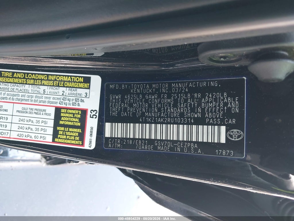 2024 Toyota Camry TRD V6 photo 9