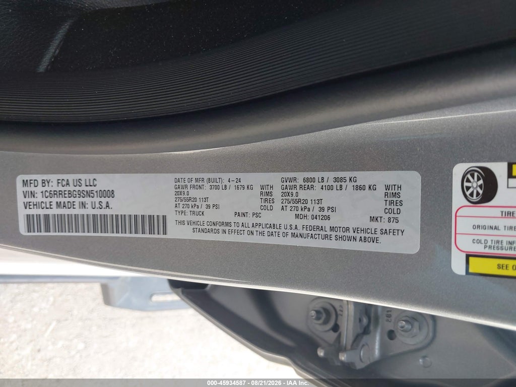 2025 Ram 1500 Lone Star 4X2 6'4 Box photo 9