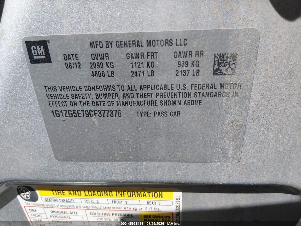 2012 Chevrolet Malibu 2LZ photo 9