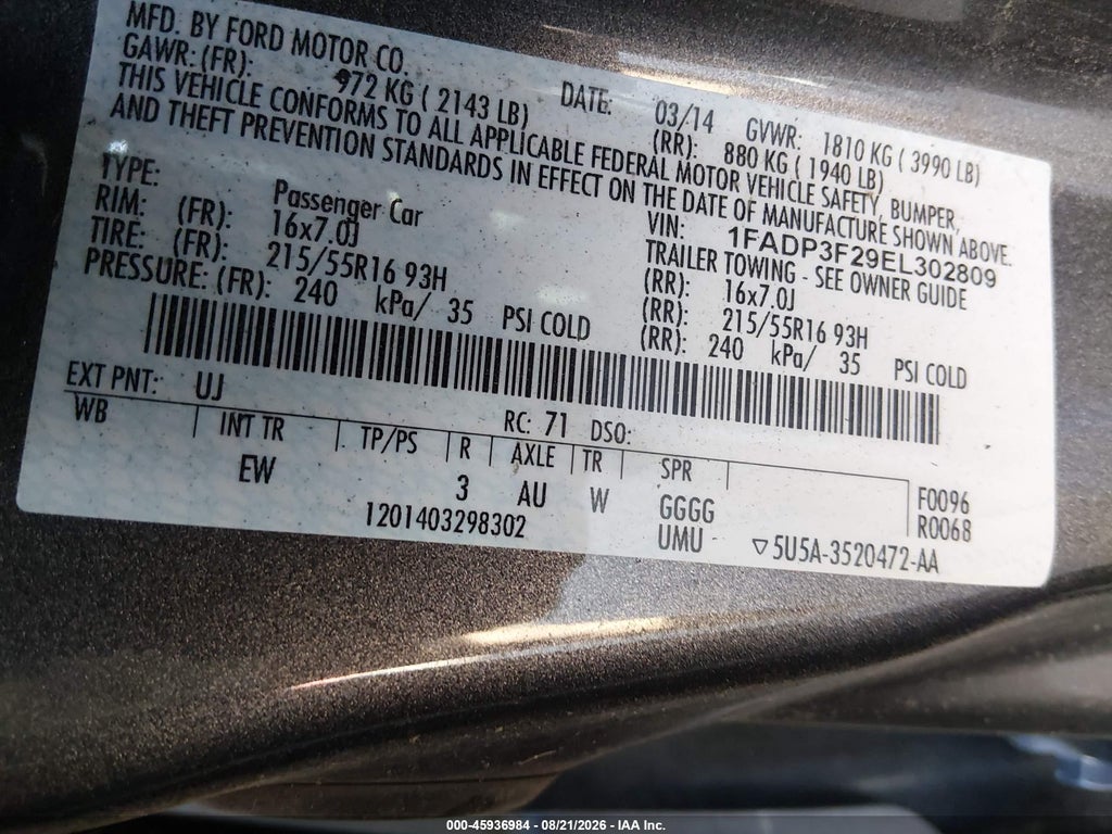2014 Ford Focus SE photo 9