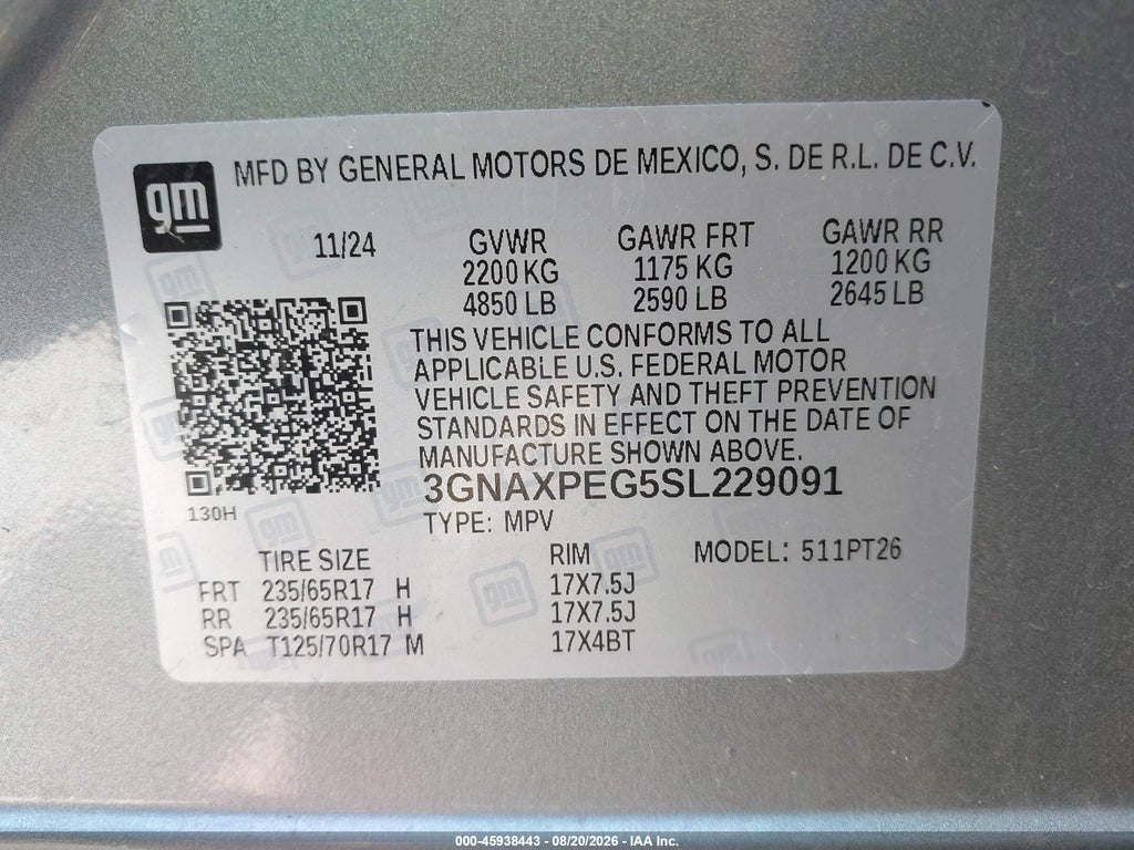 2025 Chevrolet Equinox AWD LT photo 9