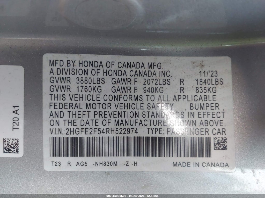 2024 Honda Civic Sport photo 9