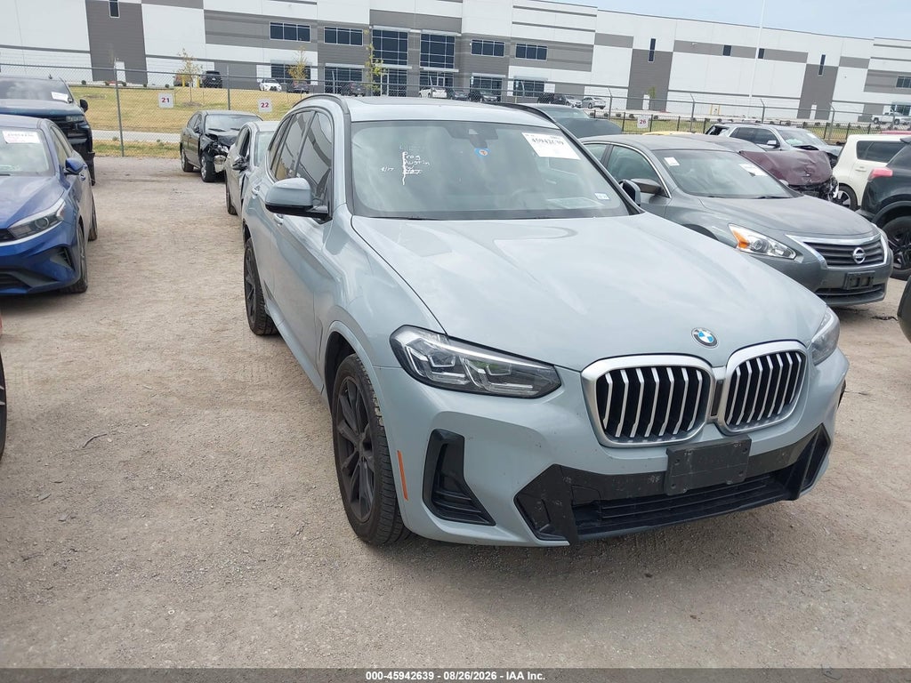 2022 BMW X3 5UX53DP02N9K21899