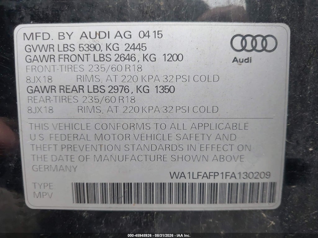 2015 Audi Q5 2.0T Premium photo 9
