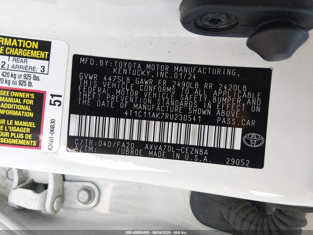 2024 Toyota Camry LE photo 9