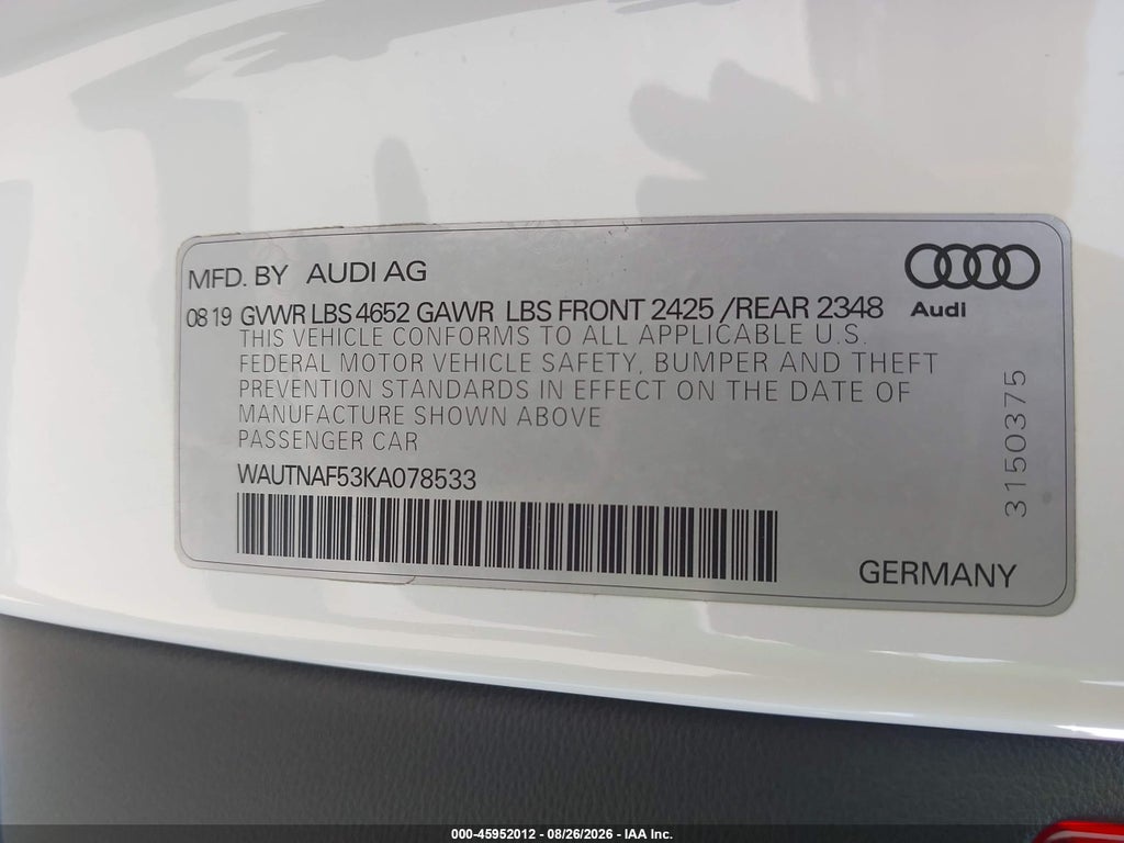 2019 Audi A5 45 Premium photo 9
