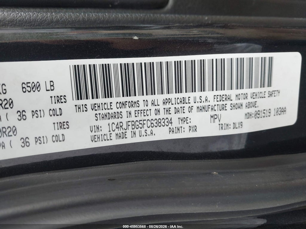 2015 Jeep Grand Cherokee Limited photo 9